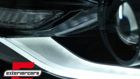 Prednja svjetla LED DRL SEQ žmigavci Facelift 2016 look (crna) / Chevrolet Camaro Mk5 Facelift (2013-2015), LPCT15
