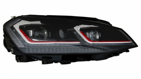 Prednja svjetla LED DRL SEQ žmigavci Facelift G7.5 GTI look / VW Golf 7 VII (2012-2017), LPVX06