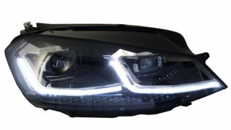 Prednja svjetla LED DRL SEQ žmigavci Facelift G7.5 R line look / VW Golf 7 VII (2012-2017), LPVX05