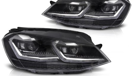 Prednja svjetla LED DRL SEQ žmigavci Facelift G7.5 R line look / VW Golf 7 VII (2012-2017), LPVX26
