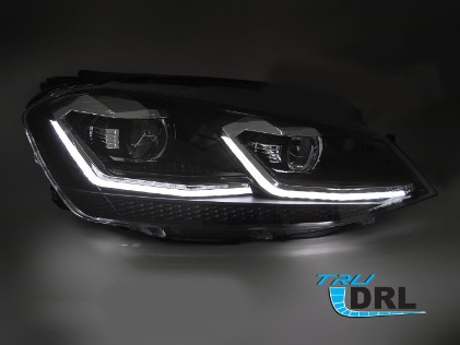Prednja svjetla LED DRL SEQ žmigavci Facelift G7.5 R line look / VW Golf 7 VII (2012-2017), LPVX26