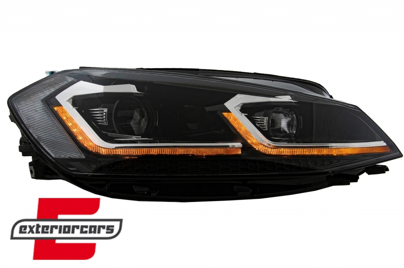 Prednja svjetla LED DRL SEQ žmigavci R line look / VW Golf 7.5 Facelift (2017-2019), LPVX09