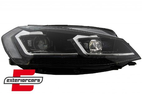Prednja svjetla LED DRL SEQ žmigavci R line look / VW Golf 7.5 Facelift (2017-2019), LPVX09