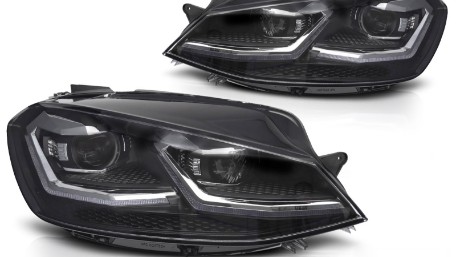 Prednja svjetla LED DRL SEQ žmigavci R line look / / VW Golf 7.5 Facelift (2017-2019), LPVX28