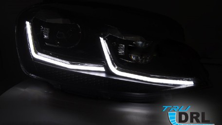 Prednja svjetla LED DRL SEQ žmigavci R line look / / VW Golf 7.5 Facelift (2017-2019), LPVX28
