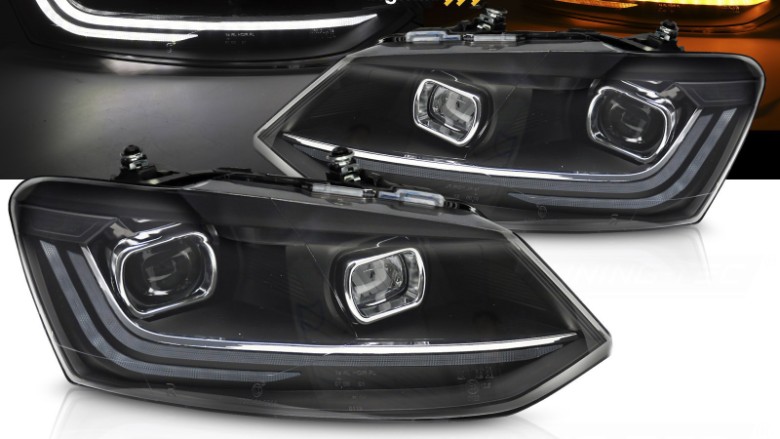Prednja svjetla LED DRL SEQ žmigavci / VW Polo Mk5 6R 6C (2009-2017), LPVX16