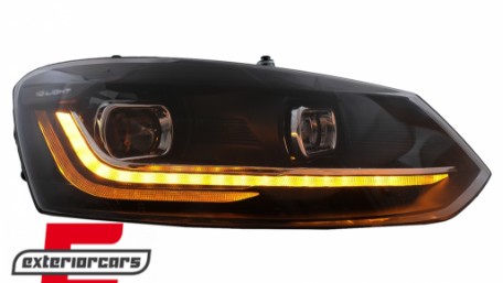 Prednja svjetla LED DRL SEQ žmigavci / VW Polo Mk5 6R 6C (2009-2017), LPVX16