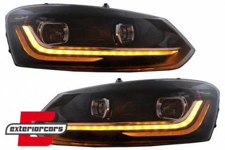 Prednja svjetla LED DRL SEQ žmigavci / VW Polo Mk5 6R 6C (2009-2017), LPVX16