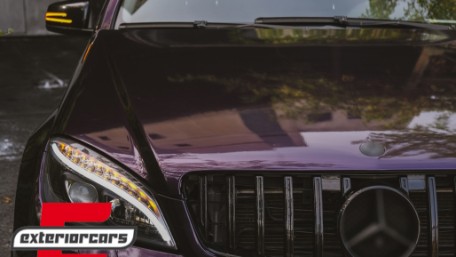 Prednja svjetla LED DRL SEQ žmigavci W205 look (crna) / Mercedes C klasa W204 S204 limuzina karavan (2007-2010), LPMEC4
