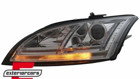 Prednja svjetla LED DRL SEQ žmigavci Xenon (chrome) / Audi TT 8J (2006-2010), LPAUE2