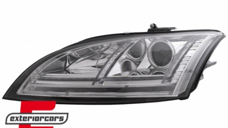 Prednja svjetla LED DRL SEQ žmigavci Xenon (chrome) / Audi TT 8J (2006-2010), LPAUE2