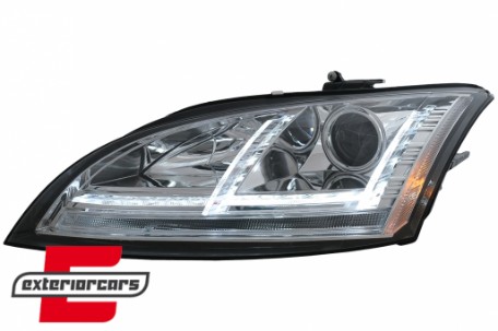 Prednja svjetla LED DRL SEQ žmigavci Xenon (chrome) / Audi TT 8J (2006-2010), LPAUE2
