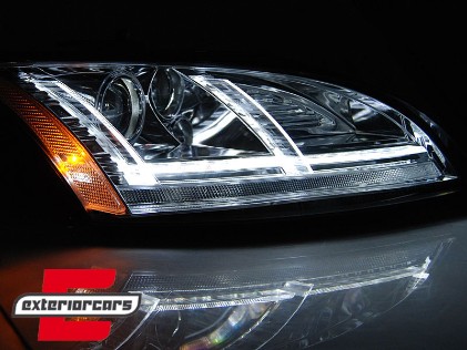 Prednja svjetla LED DRL SEQ žmigavci Xenon (chrome) / Audi TT 8J (2010-2014), LPAUF1