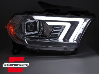 Prednja svjetla LED DRL SEQ žmigavci XENON (chrome) / Dodge Durango (2010-2013), LPDO50