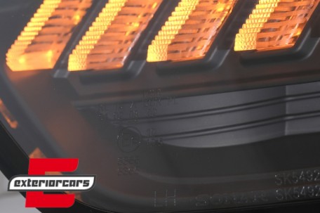 Prednja svjetla LED DRL SEQ žmigavci Xenon (crna) / AUDI A4 B8.5 Facelift (2012-2015), LPAUF8