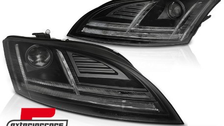 Prednja svjetla LED DRL SEQ žmigavci Xenon (crna) / Audi TT 8J (2006-2010), LPAUF0
