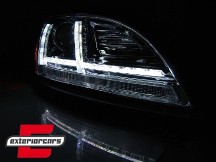 Prednja svjetla LED DRL SEQ žmigavci Xenon (crna) / Audi TT 8J (2006-2010), LPAUF0