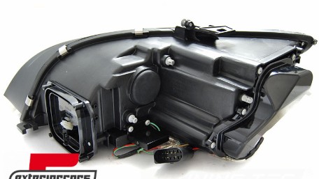 Prednja svjetla LED DRL SEQ žmigavci Xenon (crna) / Audi TT 8J (2006-2010), LPAUF0
