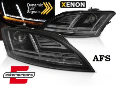 Prednja svjetla LED DRL SEQ žmigavci Xenon (crna) / Audi TT 8J (2010-2014), LPAUF2