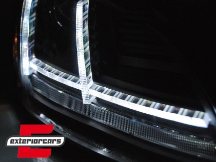 Prednja svjetla LED DRL SEQ žmigavci Xenon (crna) / Audi TT 8J (2010-2014), LPAUF2