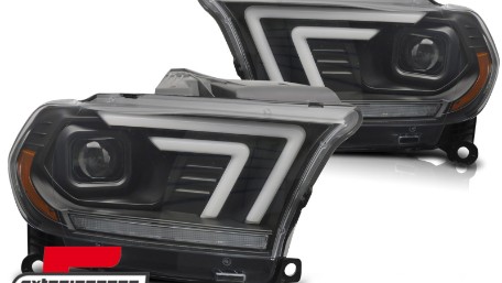 Prednja svjetla LED DRL SEQ žmigavci XENON (crna) / Dodge Durango (2010-2013), LPDO51