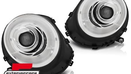 Prednja svjetla LED DRL TubeLight dizajn (chrome) / Mini Cooper R56 Clubman R55 Cabrio R57 (2006-2014), LPMC12