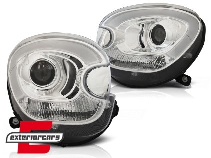Prednja svjetla LED DRL TubeLight dizajn (chrome) / Mini Countryman R60 Paceman R61 (2010-2016), LPMC14