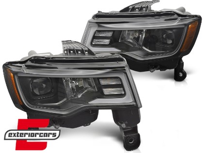 Prednja svjetla LED DRL TubeLight dizajn (crna) / Jeep Grand Cherokee (2016-2021), LPCH44