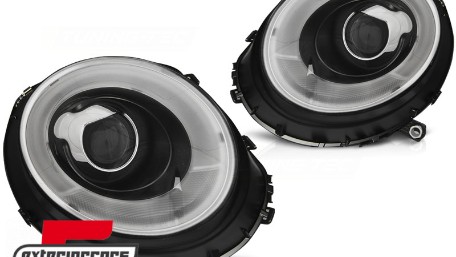 Prednja svjetla LED DRL TubeLight dizajn (crna) / Mini Cooper R56 Clubman R55 Cabrio R57 (2006-2014), LPMC13