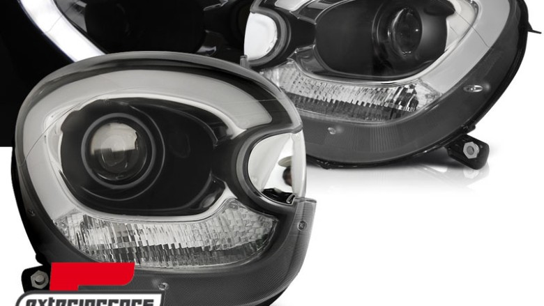 Prednja svjetla LED DRL TubeLight dizajn (crna) / Mini Countryman R60 Paceman R61 (2010-2016), LPMC15