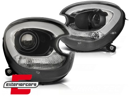 Prednja svjetla LED DRL TubeLight dizajn (crna) / Mini Countryman R60 Paceman R61 (2010-2016), LPMC15