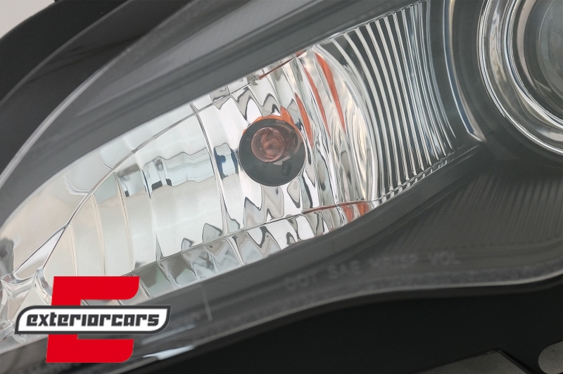 Prednja svjetla LED DRL TubeLight dizajn (crna) / Opel Astra J (2010-2015), LPOPA1