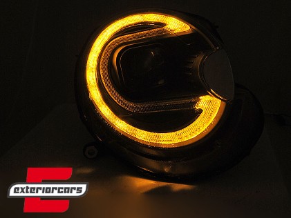Prednja svjetla LED DRL TubeLight Xenon (crna) / Mini Cooper R56 Clubman R55 Cabrio R57 (2006-2014), LPMC19