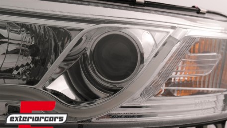 Prednja svjetla LED DRL TubeLights (chrome) / Audi A6 4F C6 (04.2004-2008), LPAUC7