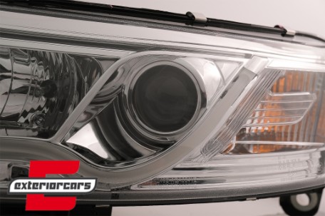 Prednja svjetla LED DRL TubeLights (chrome) / Audi A6 4F C6 (04.2004-2008), LPAUC7