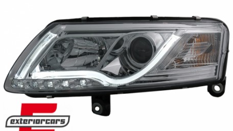 Prednja svjetla LED DRL TubeLights (chrome) / Audi A6 4F C6 (04.2004-2008), LPAUC7