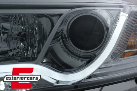 Prednja svjetla LED DRL TubeLights (chrome) / Audi A6 4F C6 (04.2004-2008), LPAUC7