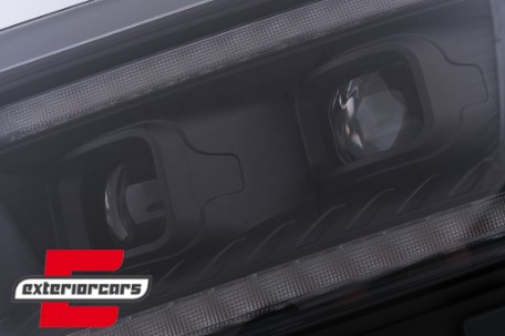 Prednja svjetla LED DRL TubeLights SEQ žmigavci (crna) / VW Crafter II (2017-), LPVWU1