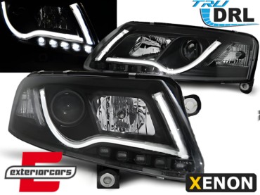 Prednja svjetla LED DRL TubeLights Xenon (crna) / Audi A6 C6 4F (04.2004-2008), LPAUC1