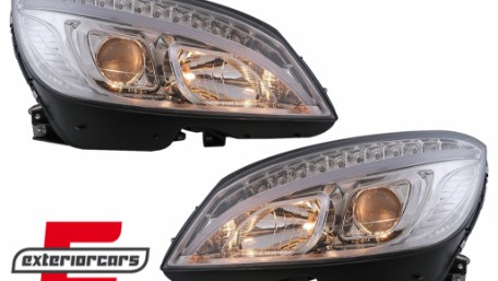 Prednja svjetla LED DRL W205 look (chrome) / Mercedes C klasa W204 S204 limuzina karavan (2007-2010), LPMEB4