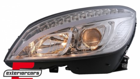 Prednja svjetla LED DRL W205 look (chrome) / Mercedes C klasa W204 S204 limuzina karavan (2007-2010), LPMEB4
