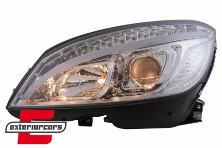 Prednja svjetla LED DRL W205 look (chrome) / Mercedes C klasa W204 S204 limuzina karavan (2007-2010), LPMEB4