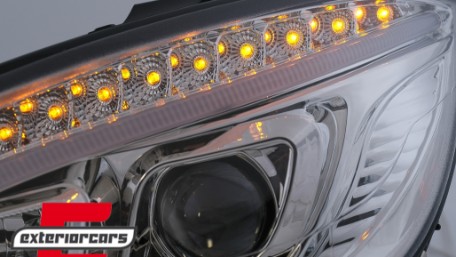 Prednja svjetla LED DRL W205 look (chrome) / Mercedes C klasa W204 S204 limuzina karavan (2007-2010), LPMEB4