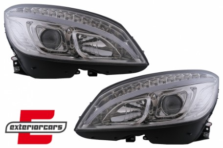 Prednja svjetla LED DRL W205 look (chrome) / Mercedes C klasa W204 S204 limuzina karavan (2007-2010), LPMEB4