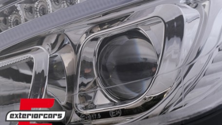 Prednja svjetla LED DRL W205 look (chrome) / Mercedes C klasa W204 S204 limuzina karavan (2007-2010), LPMEB4
