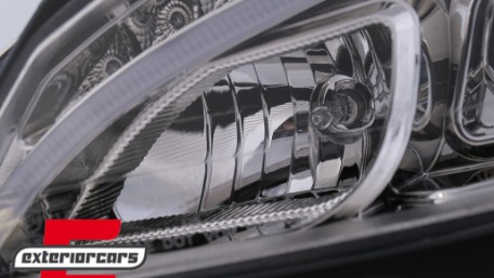Prednja svjetla LED DRL W205 look (chrome) / Mercedes C klasa W204 S204 limuzina karavan (2007-2010), LPMEB4