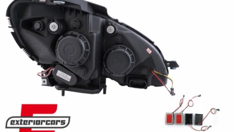 Prednja svjetla LED DRL W205 look (chrome) / Mercedes C klasa W204 S204 limuzina karavan (2007-2010), LPMEB4