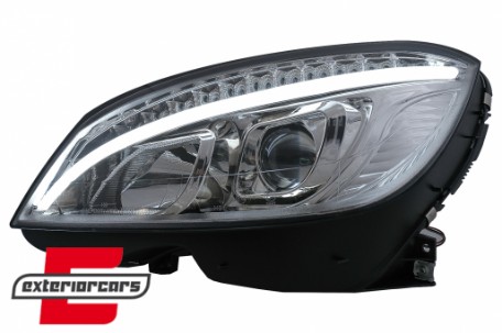 Prednja svjetla LED DRL W205 look (chrome) / Mercedes C klasa W204 S204 limuzina karavan (2007-2010), LPMEB4