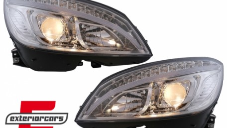 Prednja svjetla LED DRL W205 look (chrome) / Mercedes C klasa W204 S204 limuzina karavan (2007-2010), LPMEB4