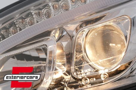 Prednja svjetla LED DRL W205 look (chrome) / Mercedes C klasa W204 S204 limuzina karavan (2007-2010), LPMEB4